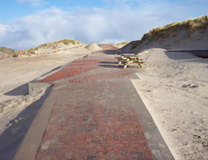 der Weg zum Strand